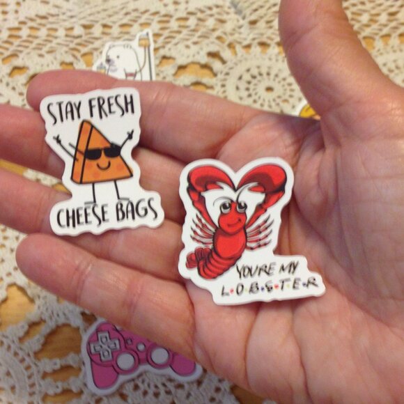 Stickers, Whimsical Attitude theme, 12 cellphone stickers - Picture 5 of 5